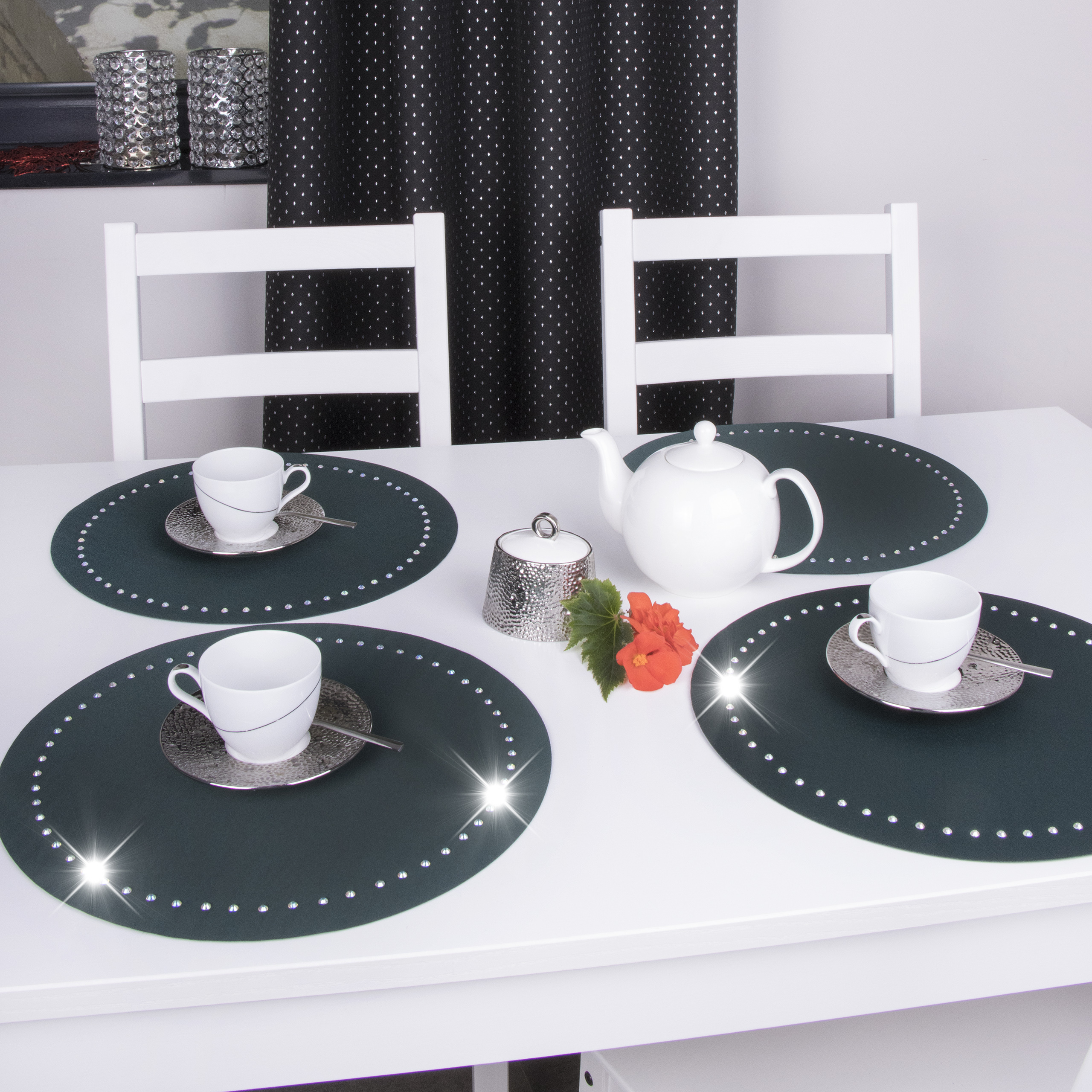 Podkładka koło Glamour – Ciemna zieleń Podkładka koło Glamour – Ciemna zieleń