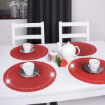 Podkładka Glamour 40 cm koło – Czerwona Podkładka Glamour 40 cm koło – Czerwona