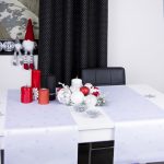 Bieżnik Świąteczny Gwiazdki – Biel Bieżnik Świąteczny Gwiazdki – Biel