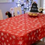 Obrus Świąteczny Śnieżynki – Czerwień Obrus Świąteczny Śnieżynki – Czerwień