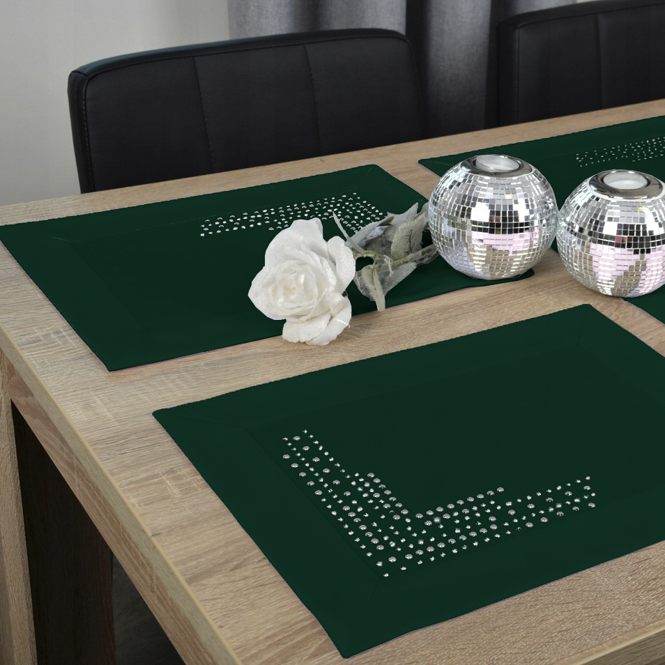 Podkładki Panama Decor – Ciemny Zielony Podkładki Panama Decor – Ciemny Zielony