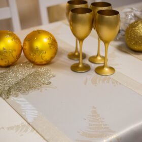 Obrus świąteczny Gold Silver Choinka – Złoto Obrus świąteczny Gold Silver Choinka – Złoto