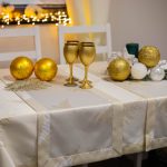 Pas świąteczny Gold Silver Choinka – Złoto