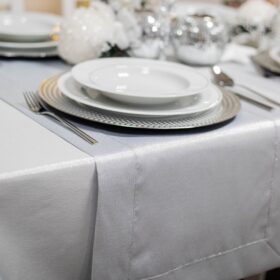 Bieżnik Brokat Lux – Srebro