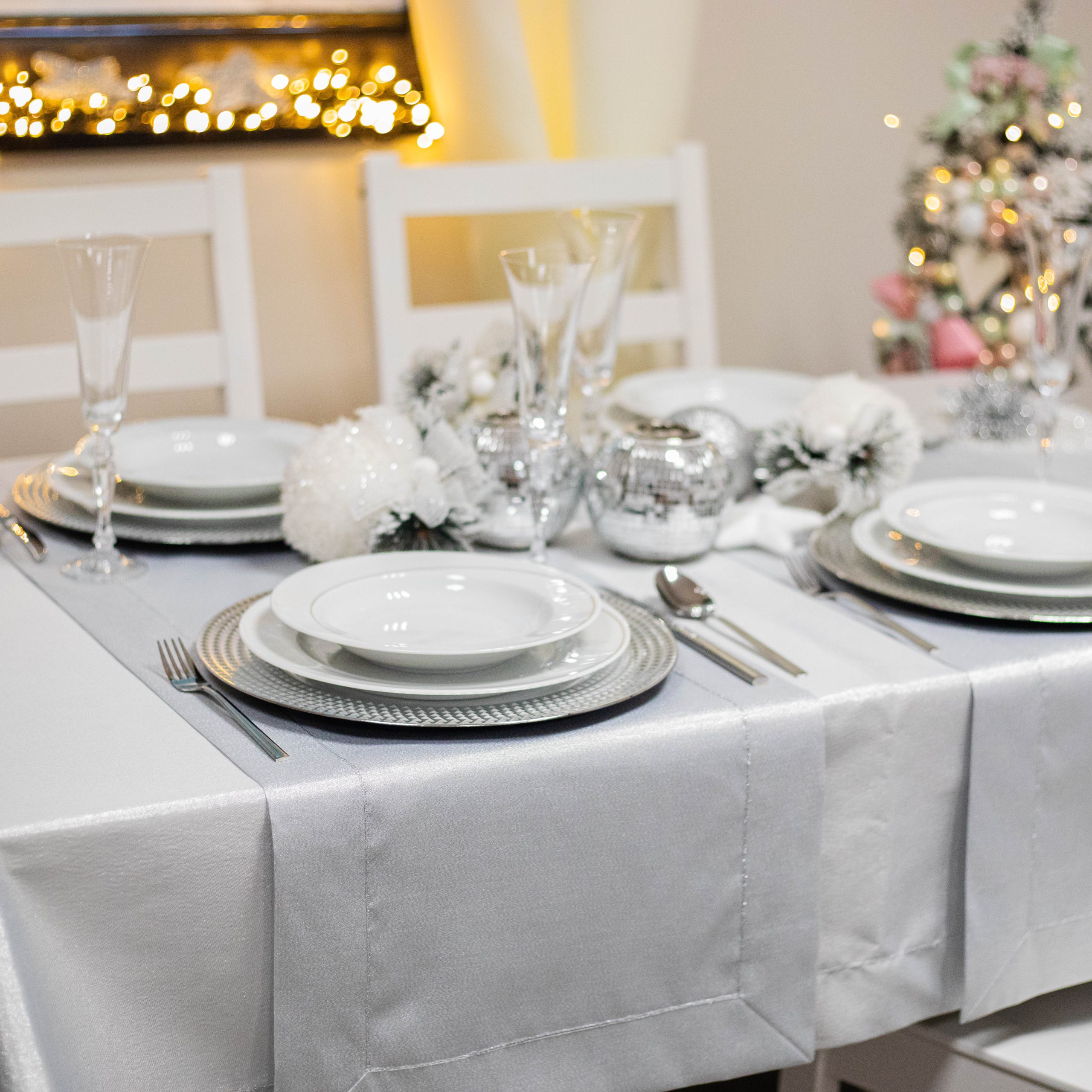 Bieżnik Brokat Lux – Srebro Bieżnik Brokat Lux – Srebro