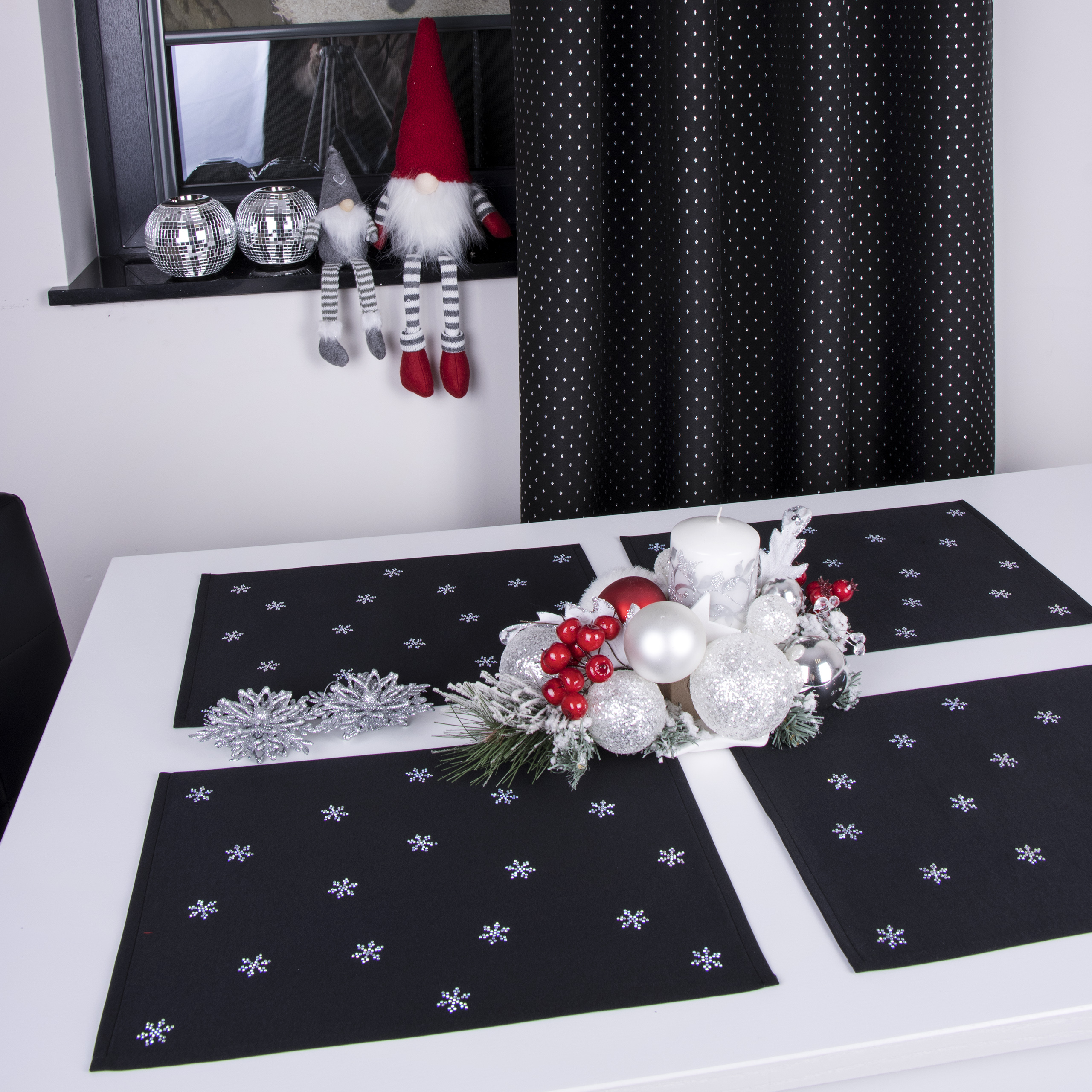 Podkładki Gwiazdki – Czarne Podkładki Gwiazdki – Czarne