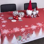 Obrus świąteczny Krasnal – Szary