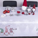 Obrus świąteczny Krasnal – Szary