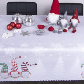 Obrus świąteczny Krasnal – Szary Obrus świąteczny Krasnal – Szary