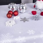 Obrus świąteczny Krasnal – Szary