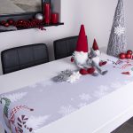 Bieżnik świąteczny Krasnal – Szary