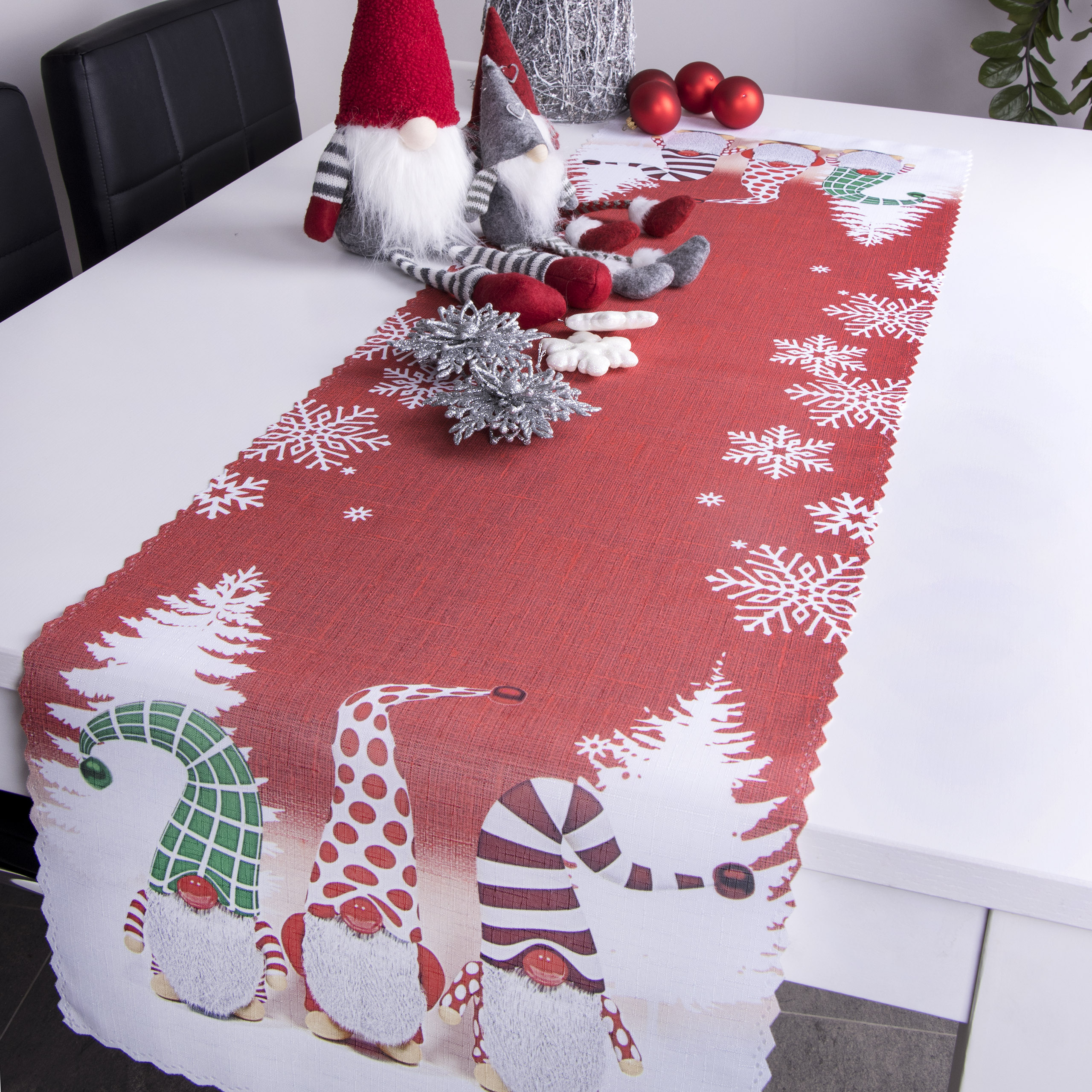 Pas świąteczny Krasnal – Czerwony Pas świąteczny Krasnal – Czerwony