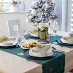 Bieżnik świąteczny Jodełka – Ciemna zieleń Bieżnik świąteczny Jodełka – Ciemna zieleń