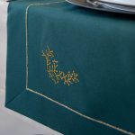 Bieżnik świąteczny Jodełka – Ciemna zieleń Bieżnik świąteczny Jodełka – Ciemna zieleń