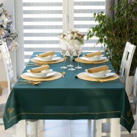 Obrus świąteczny Jodełka – Ciemna zieleń