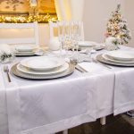 Bieżnik świąteczny Gold Silver Gwiazdki – Srebro