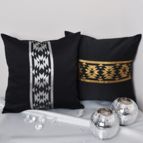 Poszewka Vega Lux – Czarny Srebro