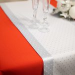 Bieżnik Kropki Lux – Srebro Bieżnik Kropki Lux – Srebro