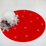 Podkładka świąteczna Gwiazdki koło – Czerwień Podkładka świąteczna Gwiazdki koło – Czerwień