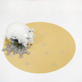 Podkładka świąteczna Gwiazdki koło – Złoto Podkładka świąteczna Gwiazdki koło – Złoto