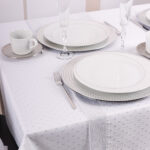 Bieżnik Kropki Lux – Srebro Bieżnik Kropki Lux – Srebro