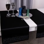 Bieżnik Brylant – Czarny ze złotymi dżetami