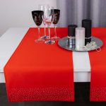 Bieżnik Brylant – Czerwony ze srebrnymi dżetami