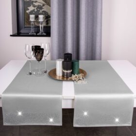 Pas Brylant – Szary ze srebrnymi dżetami Pas Brylant – Szary ze srebrnymi dżetami