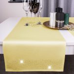 Pas Brylant – Ciemny żółty ze srebrnymi dżetami Pas Brylant – Ciemny żółty ze srebrnymi dżetami