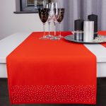 Bieżnik Brylant – Czerwony ze srebrnymi dżetami