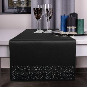 Pas Brylant – Grafit ze srebrnymi dżetami