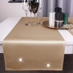 Bieżnik Brylant – Kakao ze złotymi dżetami