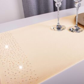 Pas Brylant – Beż ze złotymi dżetami Pas Brylant – Beż ze złotymi dżetami