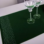 Pas Brylant – Ciemna zieleń ze srebrnymi dżetami Pas Brylant – Ciemna zieleń ze srebrnymi dżetami