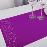 Pas Brylant – Fiolet ze srebrnymi dżetami