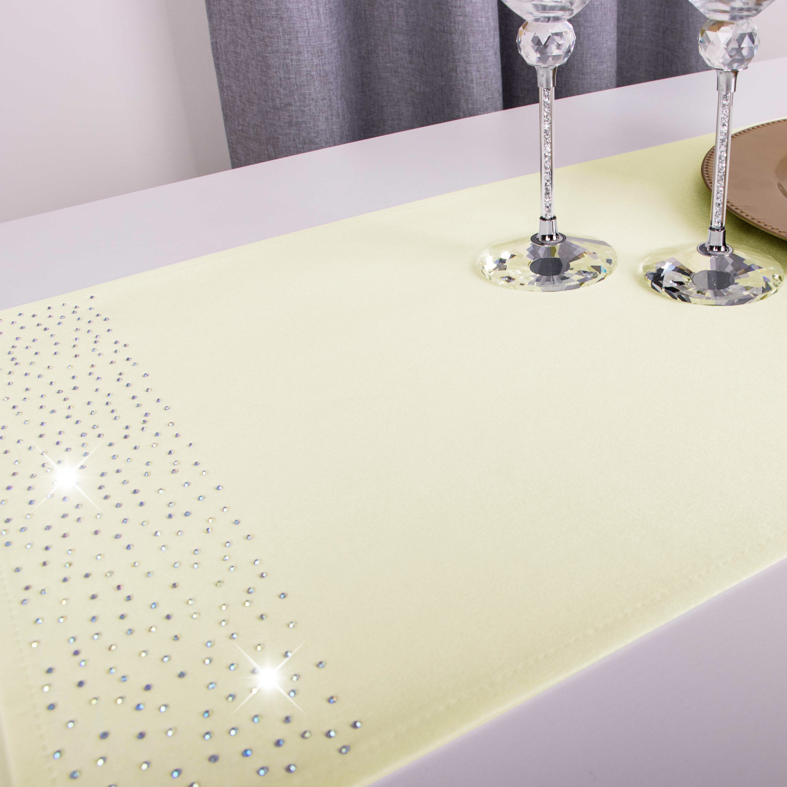 Pas Brylant – Jasny żółty ze srebrnymi dżetami Pas Brylant – Jasny żółty ze srebrnymi dżetami