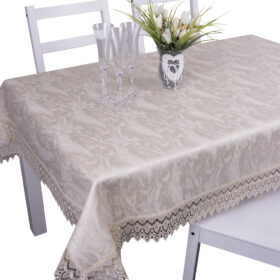 Obrus z gipiurą Chmurka – Beż