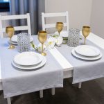 Bieżnik na stół – Szary 43×123 cm Bieżnik na stół – Szary 43×123 cm