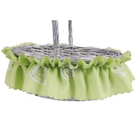 Ozdoba opaska na koszyk Wielkanocny zielona