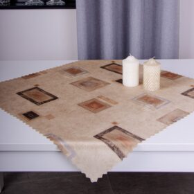 Serweta drukowana satynowa plamoodporna 75×75 kakaowa 11