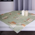 Serweta drukowana satynowa plamoodporna 75×75 żółta – 15