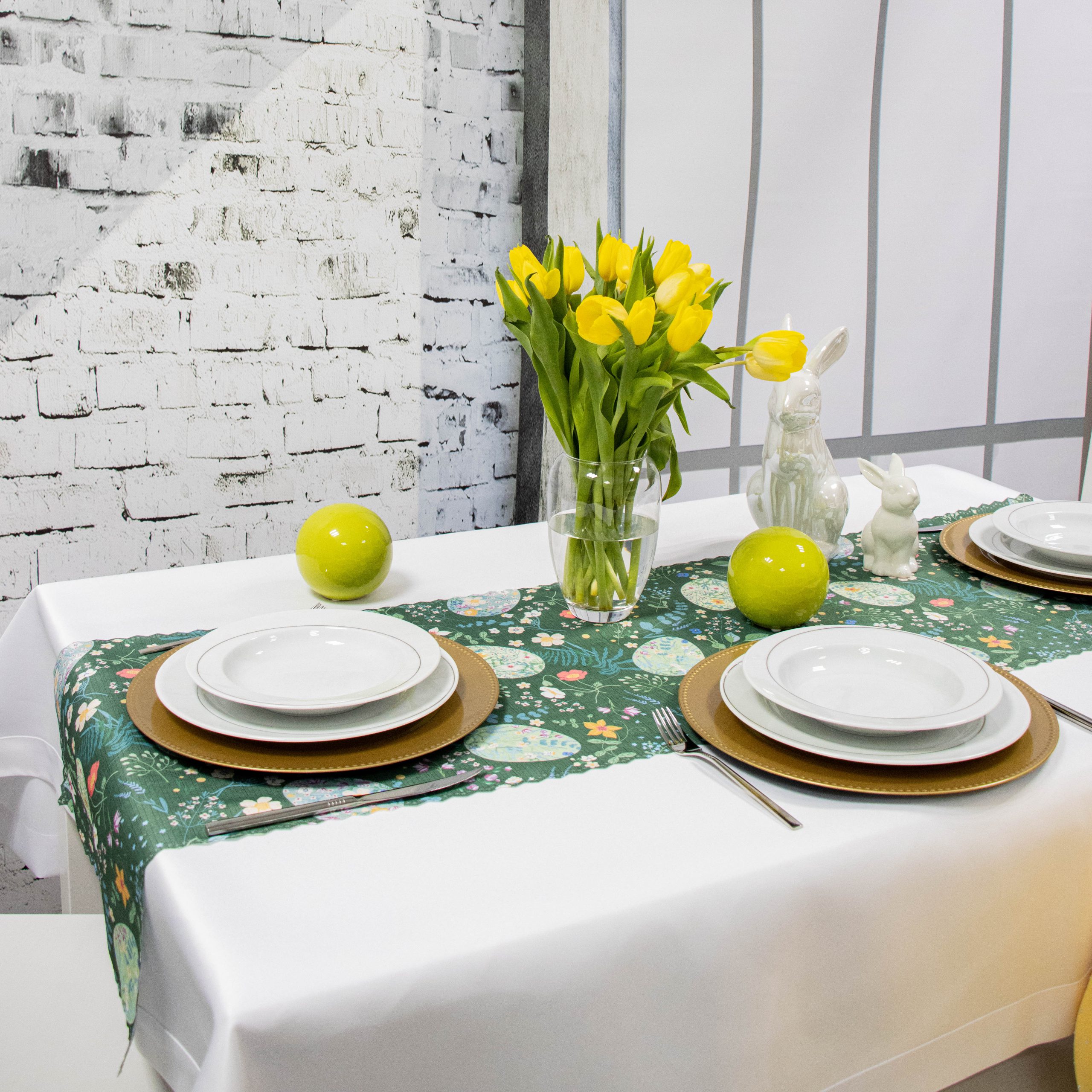 Bieżnik Wielkanocny 2022 – Ciemna zieleń Bieżnik Wielkanocny 2022 – Ciemna zieleń