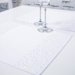 Podkładka Brylant – Biel + Srebrne dżety Podkładka Brylant – Biel + Srebrne dżety