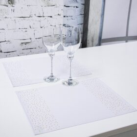 Podkładka Brylant – Biel + Złote dżety