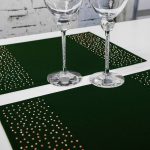 Podkładka Brylant – Ciemna zieleń + Złote dżety Podkładka Brylant – Ciemna zieleń + Złote dżety