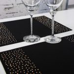 Podkładka Brylant – Czarna + Złote dżety Podkładka Brylant – Czarna + Złote dżety