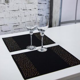 Podkładka Brylant – Czarna + Złote dżety