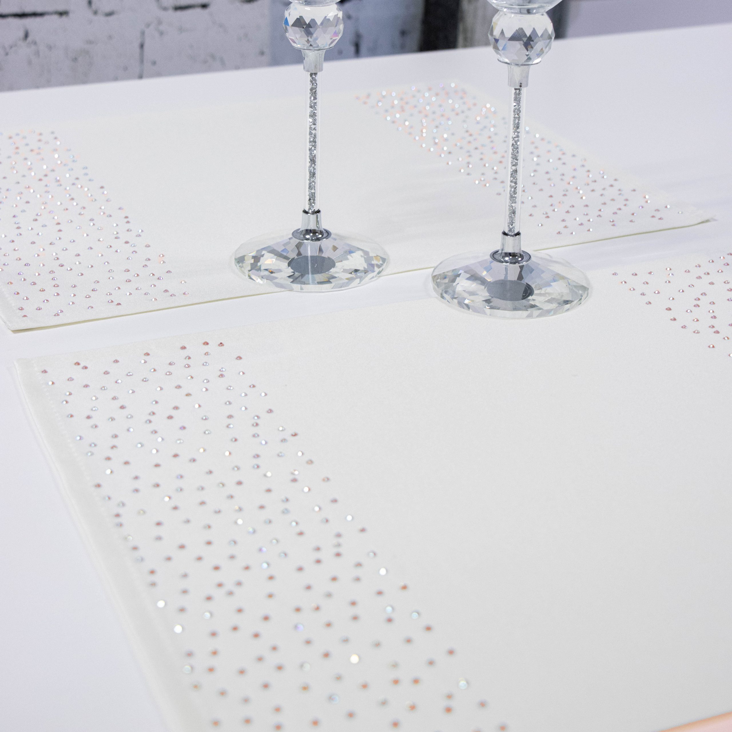 Podkładka Brylant – Ekri + Złote dżety Podkładka Brylant – Ekri + Złote dżety