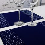 Podkładka Brylant – Granat + Srebrne dżety