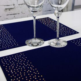 Podkładka Brylant – Granat + Złote dżety